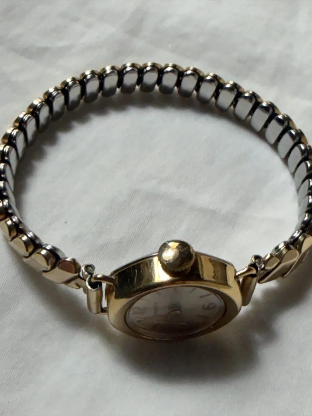 10k GF Timex Women's Gold Tone Link Bracelet Watch